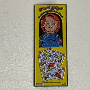Chucky Good Guys Box Pin Lapel Horror Movie Doll